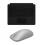 Microsoft Surface Mouse Gray+Surface Pro X Keyboard Black Alcantara - Wireless - Scroll Wheel - Symmetrical design - Premium precision pointing - Large glass trackpad - LED backlighting