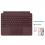 Microsoft Surface Go Signature Type Cover Burgundy + Microsoft 365 Personal 1 Year Subscription For 1 User - PC/Mac Keycard for Microsoft 365 Personal - Pair w/ Surface Go - A full keyboard experience - Adjusts instantly - Made w/ Alcantara material