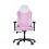 VERTAGEAR PL1000 Gaming Chair Pink & White - Adjustable Height - Easy one-person Assemble - Dual Layer Hybrid Foam - Metal 5 Star Base - Lumbar and Neck Support