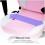 VERTAGEAR PL1000 Gaming Chair Pink & White   Adjustable Height   Easy One Person Assemble   Dual Layer Hybrid Foam   Metal 5 Star Base   Lumbar And Neck Support 