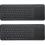 Microsoft All-in-One Media Keyboard (2) - Wireless - Integrated Multi-touch Trackpad - Advanced Encryption Standard (AES) 128-Bit Encryption - Spill-Resistant - Customizable Media Hotkeys - Black