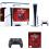 PlayStation 5 Slim Console Marvels Spider-Man 2 Bundle + PlayStation 5 DualSense Wireless Controller Gray Camouflage