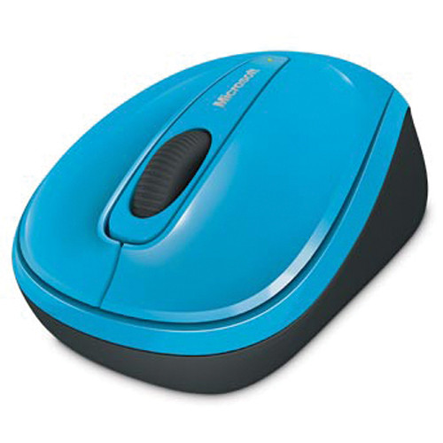 Microsoft 3500 Wireless Mobile Mouse- Cyan Blue