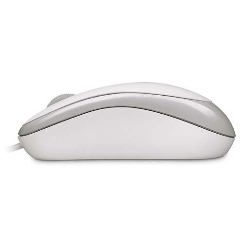 Microsoft Basic Optical Mouse   Optical Technology   Scroll Wheel   Ambidextrous Design   Customizable Buttons   Ergonomic Design   White 