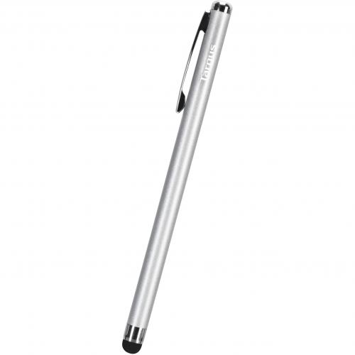 Targus Slim Stylus Silver - 6MM Tip for typing - Works on all capacitive touchscreens - Soft, Durable Rubber Tip - For Smartphones - Keeps screen clean of smudges and fingerprints
