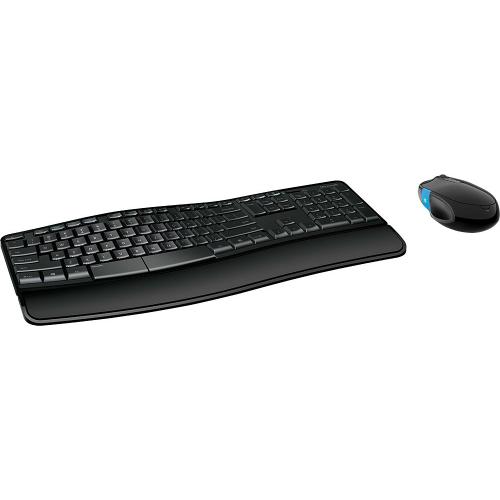 Microsoft Sculpt Comfort Desktop Keyboard and Mouse - Contoured Design - Detachable Palm Rest - Four-way Scrolling - Windows 10 Hotkeys - BlueTrack Enabled