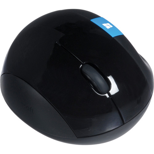 Microsoft Sculpt Ergonomic Mouse   Wireless   Ergonomic Design   Thumb Scoop   Four Way Scrolling   7 Buttons   Black 