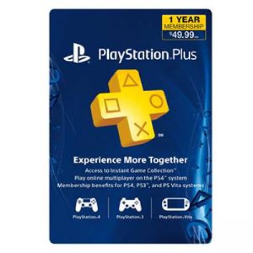 PS Plus 12 Mnth Sub Card Live