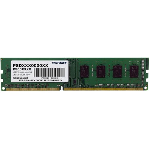 Patriot Memory Signature 4GB DDR3 SDRAM Memory Module - For Desktop PC - 4 GB (1 x 4GB) - DDR3-1600/PC3-12800 DDR3 SDRAM - 1600 MHz - Lifetime Warranty