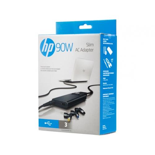 HP 90W Slim With USB AC Adapter 