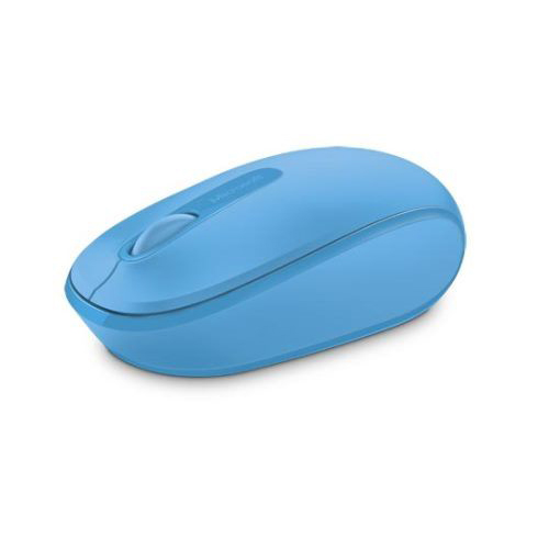 Microsoft Wireless Mobile Mouse 1850 Cyan Blue   Wireless Connectivity   USB 2.0 Nano Transceiver   Built In Storage For Transceiver   Ambidextrous Design   Up To 6 Month Battery Life 