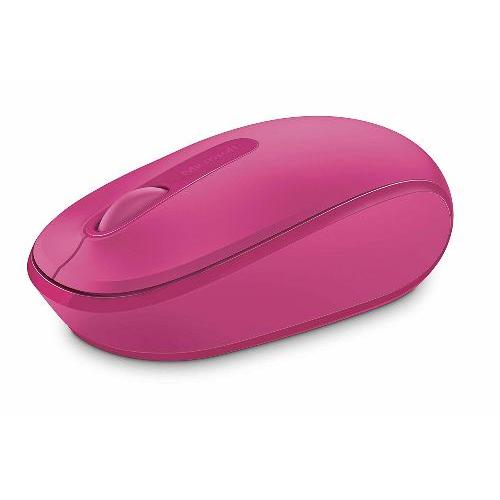 Microsoft Wireless Mobile Mouse 1850 Magenta Pink   Wireless Connectivity   USB 2.0 Nano Transceiver   Built In Storage For Transceiver   Ambidextrous Design   Up To 6 Month Battery Life 