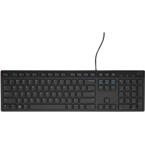 Dell KB216 Wired Keyboard - Wired USB Connectivity - QWERTY Layout - Chiclet-Style Keys - Multimedia Hot Keys