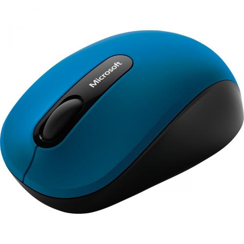 Microsoft 3600 Bluetooth Mobile Mouse Blue   BlueTrack Enabled   Wireless Bluetooth Connectivity   4 Total Buttons   1000 Dpi Resolution   Tilt Wheel Scroll Type 