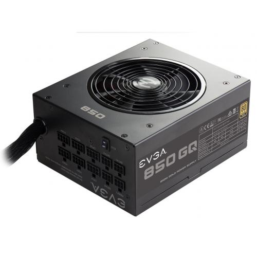 EVGA 850 GQ Power Supply - 120 V AC - 230 V AC Input Range - 850 W Total Output - ATI CrossFire Supported - NVIDIA SLI Supported - 92% Efficiency