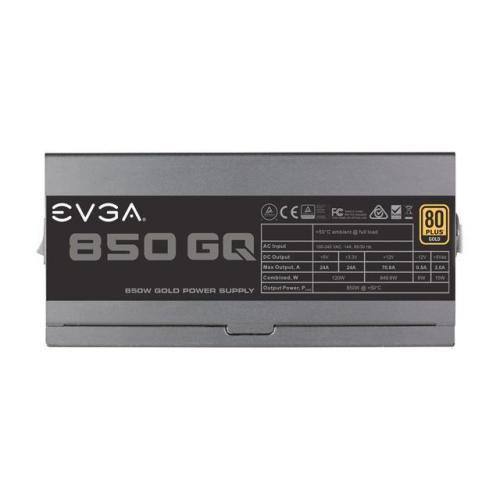 EVGA 850 GQ Power Supply   120 V AC   230 V AC Input Range   850 W Total Output   ATI CrossFire Supported   NVIDIA SLI Supported   92% Efficiency 