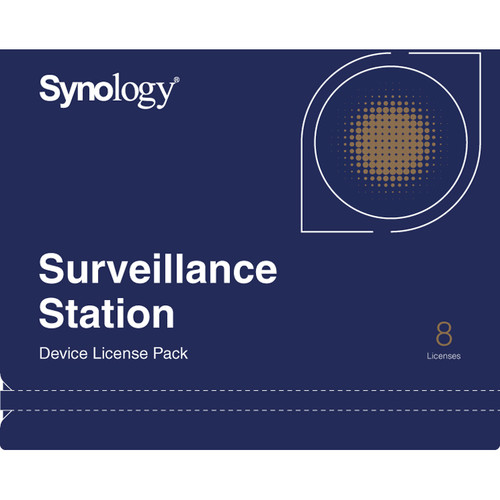 Synology CLP8 Camera License Pack - 1 code to connect up to 8 IP Cameras - For Synology Surveillance Station - Compatible with Various Cameras - Expands Existing Synology - Requires Surveillance station 7.1, Internet connectivity