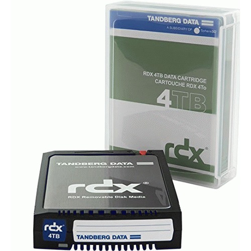 Tandberg Data 4TB Hard Drive Cartridge   10 Year Archive Life   3 Year Warranty   USB 3.0 Interface   Shock Proof Design   20:1 Data Deduplication 