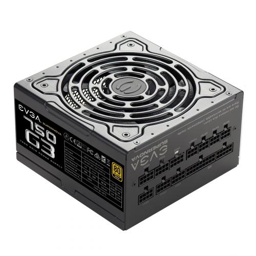 EVGA SuperNOVA 750W G3 80 Plus Gold Power Supply   Fully Modular   Eco Mode With New HBD Fan   Compact 150mm Size   Includes Power ON Self Tester   10 Year Warranty 