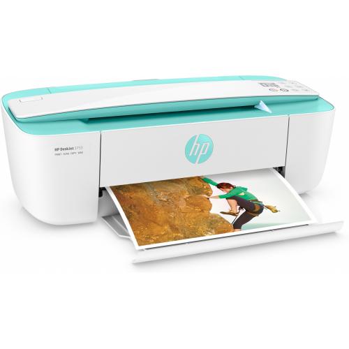HP Deskjet 3755 Wireless All In One Inkjet Multifunction Printer   Print, Copy, & Scan Functions   Easy Mobile Printing From HP   4800 X 1200 Dpi Print   Up To 1000 Pages Monthly   Save 50 % W/ Instant Ink 
