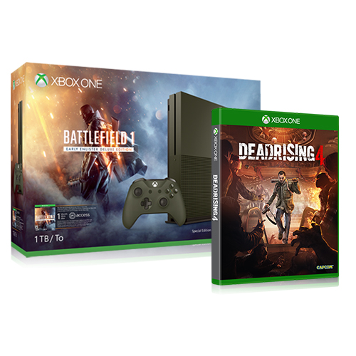 Xbox One S 1TB Console - Battlefield 1 Special Edition Bundle + Dead Rising 4