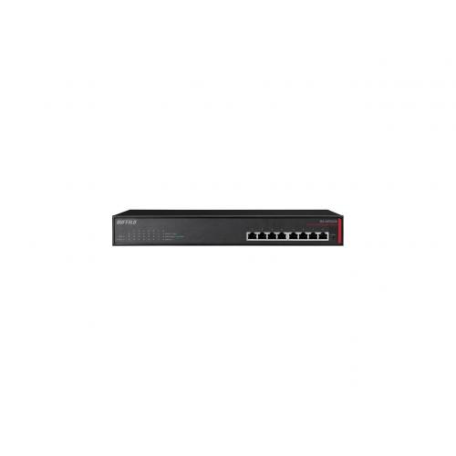 Buffalo Multi-Gigabit 8 Ports Business Switch (BS-MP2008) - 8 Ports - 10 Gigabit Ethernet - 10GBase-T - 2 Layer Supported - Twisted Pair - Desktop, Wall Mountable, Rack-mountable - 3 Year Limited Warranty
