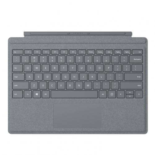 Microsoft Surface Pro Signature Type Cover Platinum  -  Crafted from the latest Surface Pro keyboards - Signature type cover - Stain resistant - Made w/ Alcantara material