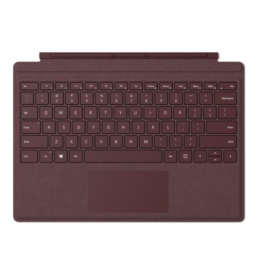 Microsoft Surface Pro Signature Type Cover Burgundy  -  Crafted from the latest Surface Pro keyboards - Signature type cover - Stain resistant - Made w/ Alcantara material