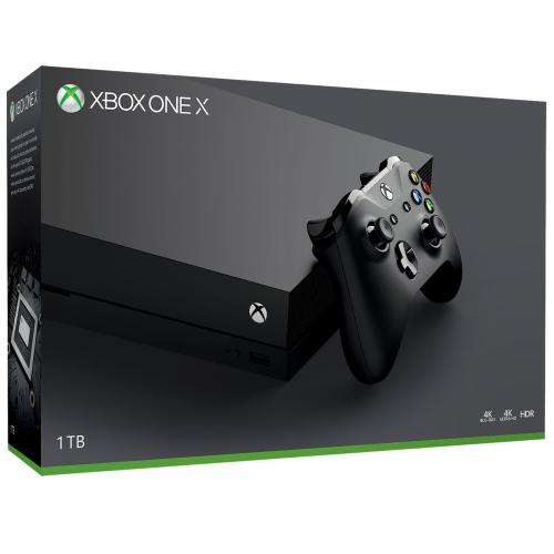 Xbox One X 1TB Black Console Bundle - Black Controller & Xbox One X - Custom AMD Octa-core CPU - 12GB RAM 1TB HD - Immersive 4K Gaming - 4K Blu-ray & Streaming