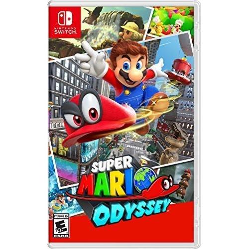 Nintendo Super Mario Odyssey   For Nintendo Switch   ESRB Rated E10+   Action/Adventure Game   Play As Mario & Save Princess Peach   Explore New Donk City & Other 3D Kingdoms 