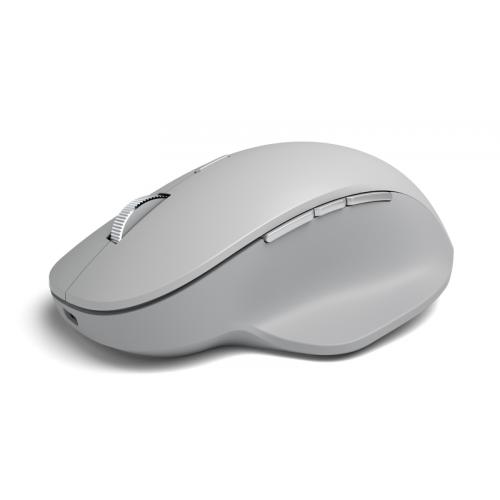 Microsoft Surface Precision Mouse Gray - Wireless - Bluetooth or USB - Scroll Wheel - Ergonomic Design - Pairs w/ up to 3 computers - Ultra-precise movement w/ 3 programmable buttons 