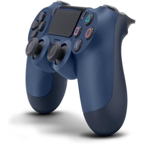 Sony DualShock 4 Wireless Controller Midnight Blue     Wireless   Bluetooth   USB   PlayStation 4   Midnight Blue 