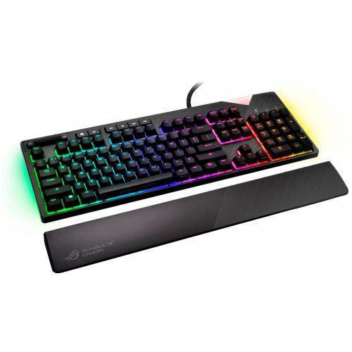 Asus ROG Strix Flare Gaming Keyboard Grey     Wired USB Connectivity   Detachable Soft Touch Wrist Rest   Aura Sync Back Lighting   Customizable Illuminated Badge   Strix Flare Cherry MX RGB Switches 