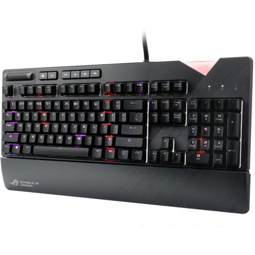 Asus ROG Strix Flare Gaming Keyboard Grey     Wired USB Connectivity   Detachable Soft Touch Wrist Rest   Aura Sync Back Lighting   Customizable Illuminated Badge   Strix Flare Cherry MX RGB Switches 