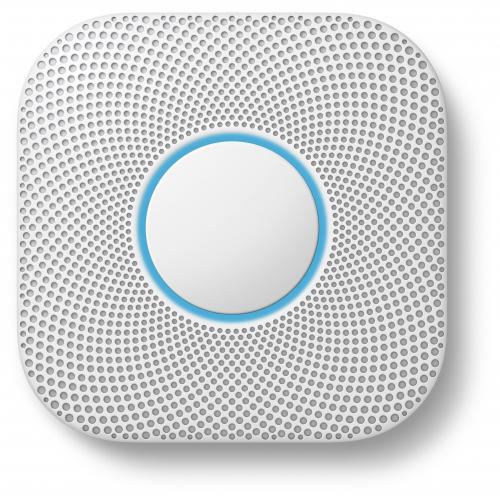 Google Nest Protect Smart Smoke/Carbon Monoxide Wired Alarm (Gen 2) - Smoke and Carbon Monoxide Detection - Wireless Interconnect - Get Nest Protect alerts right on your phone