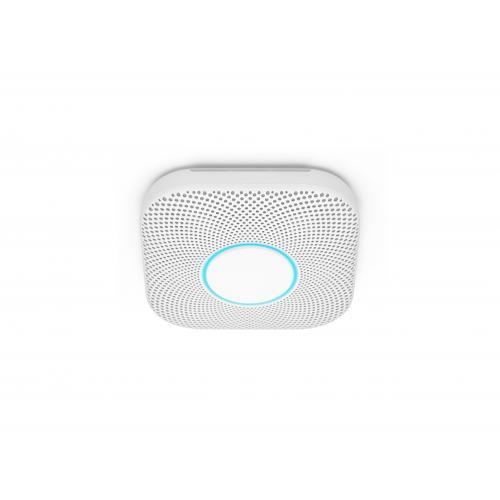 Google Nest Protect Smart Smoke/Carbon Monoxide Wired Alarm (Gen 2)   Smoke And Carbon Monoxide Detection   Wireless Interconnect   Get Nest Protect Alerts Right On Your Phone 