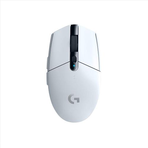 Logitech G305 Lightspeed Wireless Gaming Mouse White - 6 Programmable Buttons - USB Nano Receiver - Max 12,000 DPI - 1ms Report Rate - Battery life up to 250 Hours
