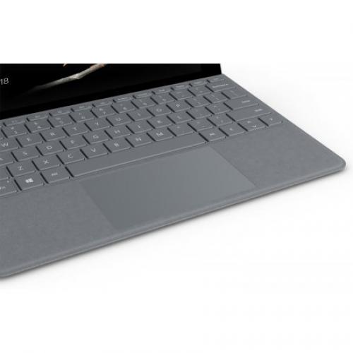 Microsoft Surface Go Signature Type Cover Platinum   Pair W/ Surface Go, Surface Go 2, Surface Go 3   A Full Keyboard Experience   Adjusts Instantly   Made W/ Alcantara Material 
