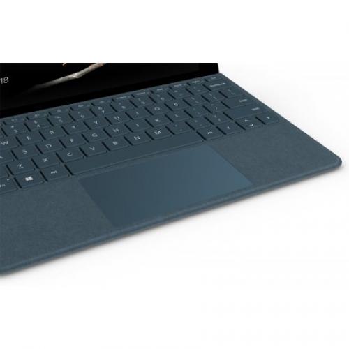 Microsoft Surface Go Signature Type Cover Cobalt Blue     Pair W/ Surface Go   A Full Keyboard Experience   Adjusts Instantly   Made W/ Alcantara Material 