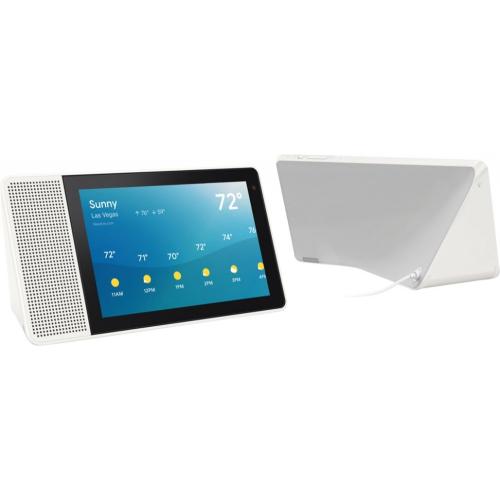 Lenovo 8" Smart Display White & Gray     Includes Google Assistant   Voice Activated Touchscreen   See & Hear What You Want   Monitor Your Home Remotely   Great For Part Entertainment 
