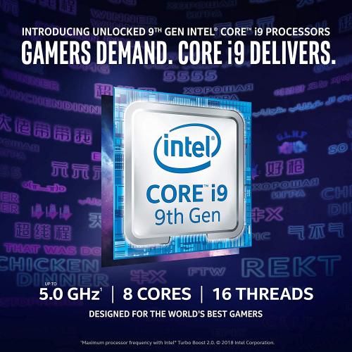 Intel Core I9 9900K Desktop Processor   8 Cores & 16 Threads   Up To 5 GHz Turbo Speed   Socket H4 LGA 1151   Compatible W/ Motherboards W/ Intel 300 Series Chipsets   Intel Optane Memory Supported   Intel UHD Graphics 630 