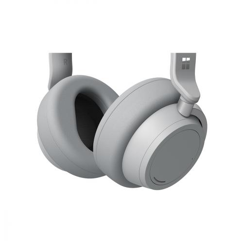 Microsoft Surface Headphones Light Gray   Wireless/ Wired   Bluetooth 4.2   Cortana Assistant   On Ear Touch Controls   15hr Battery Life 