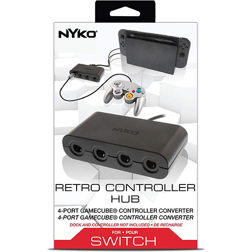 Nyko Retro Controller Hub For Nintendo Switch 4 Controller Parts Powered Via 2 Usb Ports Provides Enough Voltage For 4 Controllers Antonline Com