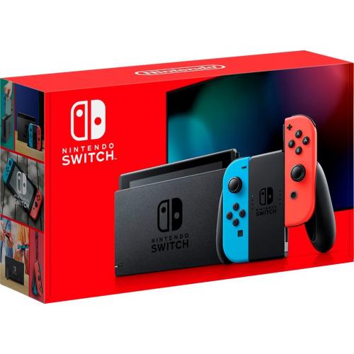 Nintendo Switch 32GB Console w/ Neon Blue & Neon Red Joy Con