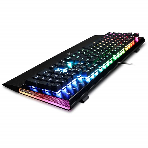 CyberPowerPC Skorpion K2 RGB Mechanical Gaming Keyboard With Kontact Brown (Tactile) Switches   104 Individual Key Backlighting   Built In EZ Key Remover   100% Anti Ghosting   16.8 Million Colors   12 Macro Keys 