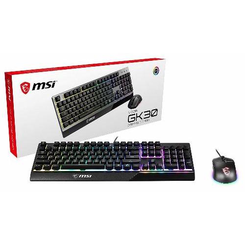 MSI Vigor GK30 Combo w/ GK30 Gaming Keyboard & Clutch GM11 Gaming Mouse