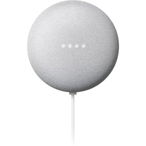Google Nest Mini Chalk - Built in Google Assistant - Built in Chromecast - 360-degree Sound - Voice Match Technology - Bluetooth