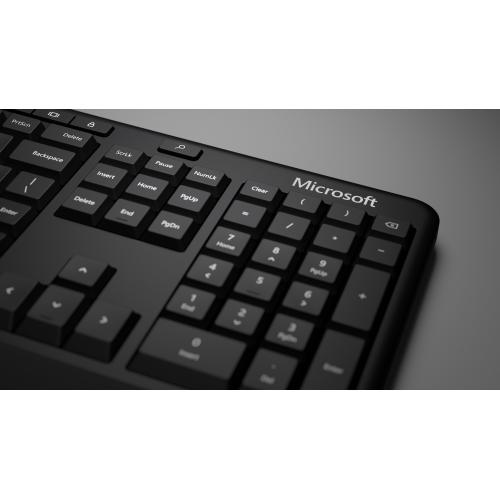 Microsoft Ergonomic Keyboard Black   Wired Connectivity   Feat. Dedicated Integrated Numbers Pad   Pair W/ Microsoft Ergonomic Mouse   Includes Dedicated Keys For Office 365 