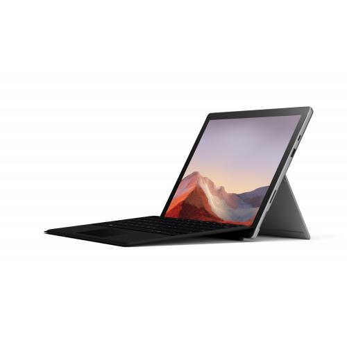 Microsoft Surface Pro 7 i5 8GB 128GB Platinum + Microsoft Surface Type Cover Black - 10th Gen i5-1035G4 Quad-core - Black Surface Type Cover included - Laptop, tablet, or studio mode - Large Glass Trackpad for Type Cover - 10.5 hr battery life