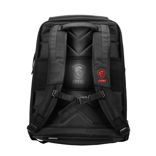 MSI Urban Raider Gaming Backpack Black   Fits Up To 17" Laptops   Rated IPX2 For Water Resistance   Lightweight Polyester Exterior   Padded Mesh Back Panel Of Enhanced Comfort   Quick Access Top Pocket For Small Accessories 